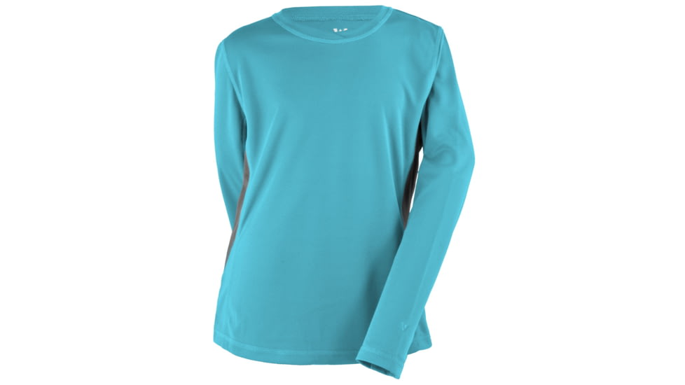 White Sierra Sun Buster Tee - Girls-Sail Blue-Medium