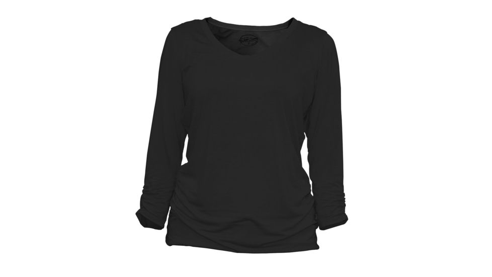 White Sierra Tangier Odor Free 3/4 Sleeve - Womens, Black, Small, D3591W-Black - BLK-SMALL