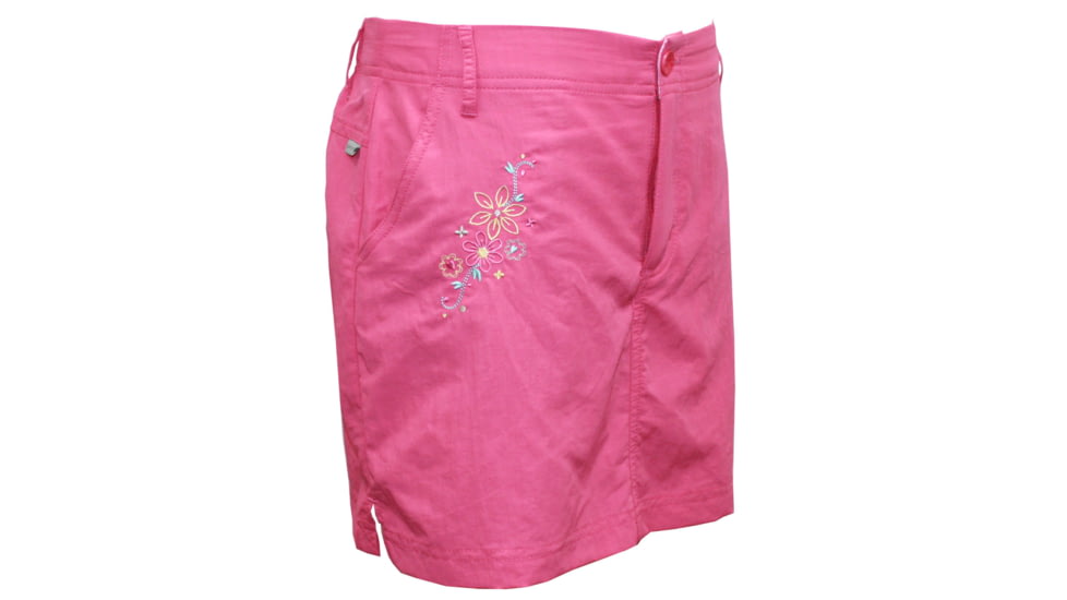 White Sierra Trail Skort - Girl's-Bark-X-Small
