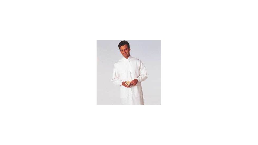 White Swan Unisex MetaGuard Lab Coats, White Swan/Meta 1165-311-XXL Knit Cuffs And Open Neck