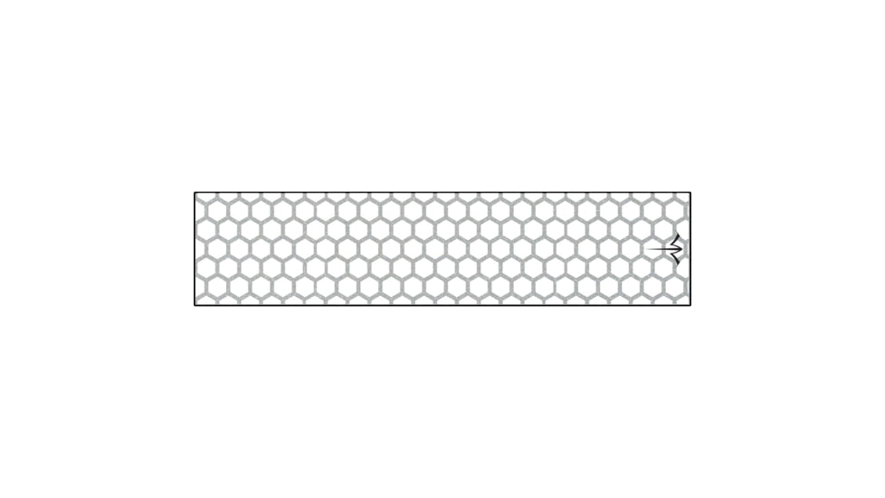 White Water Archery Reflective Arrow Wraps, Honeycomb White, 5 x 1.125 in, 15 pack, 1006479