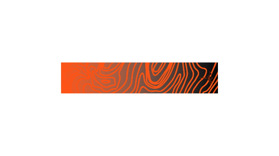 White Water Archery Topo Fade Arrow Wraps, Orange, 5 x 1.125 in, 15 pack, 1006484