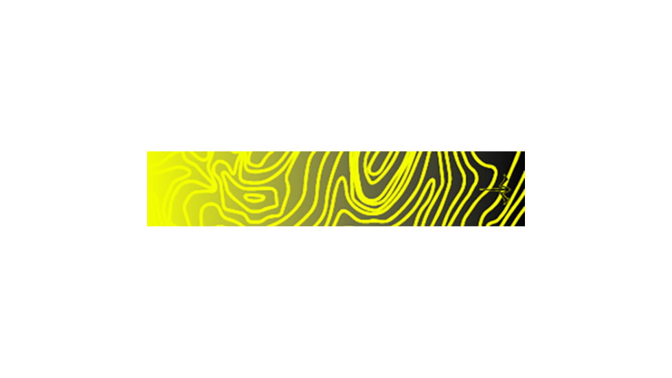 White Water Archery Topo Fade Arrow Wraps, Yellow, 5 x 1.125 in, 15 pack, 1006487