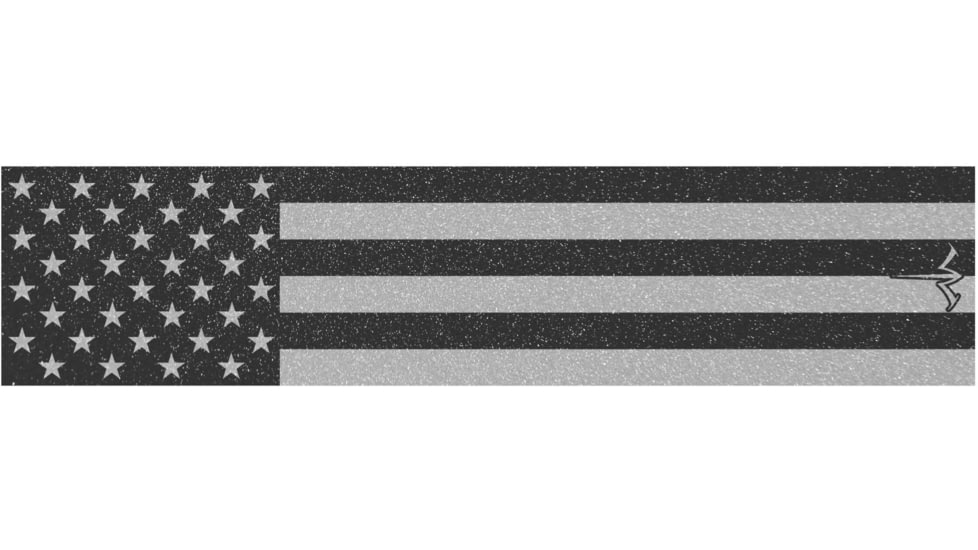 White Water Archery Reflective Arrow Wraps, 5x1.125in, Set of 15, Black American Flag, WWA1102/JT