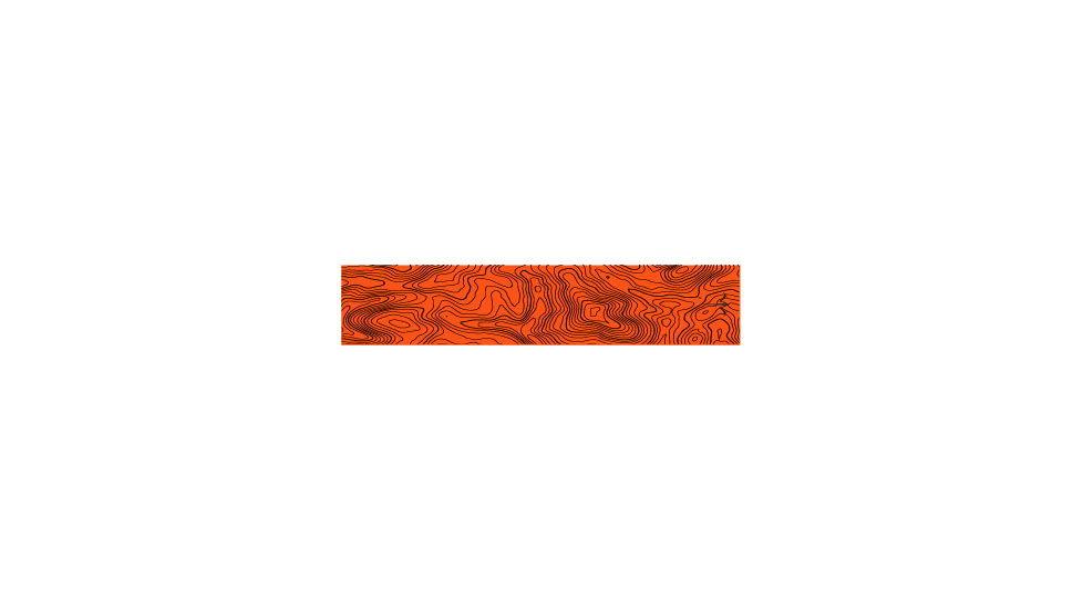 White Water Archery Thin Line Topo Arrow Wraps, 5x1.125in, Set of 15, Fluorescent Orange, WWA1262/OR