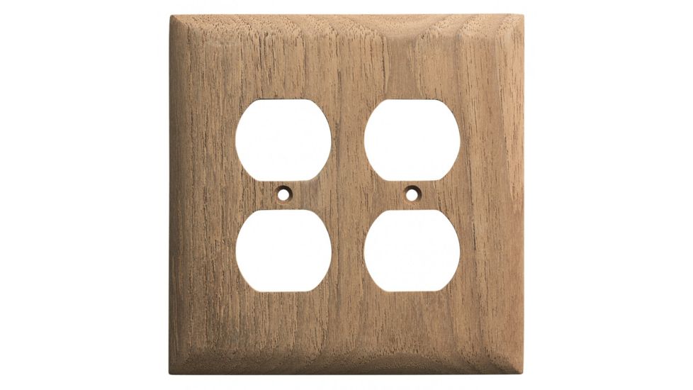 Whitecap 2-Duplex/Receptacle Cover Plate Teak 71037