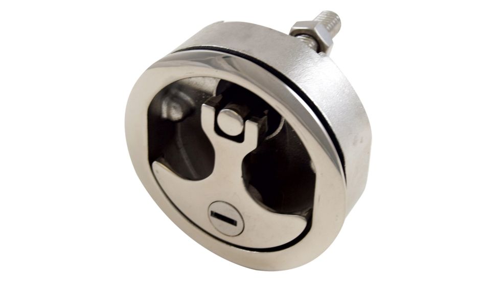 Whitecap Compression Handle Stainless Steel Locking 3&quot; OD - 1/4 Turn 74568