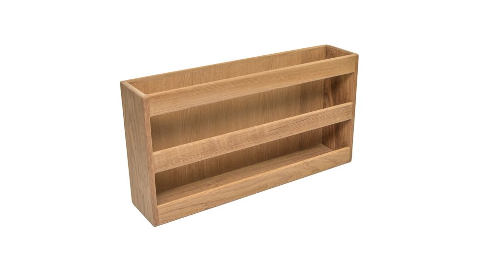 Whitecap Double-Wide Magazine Rack Teak 50775