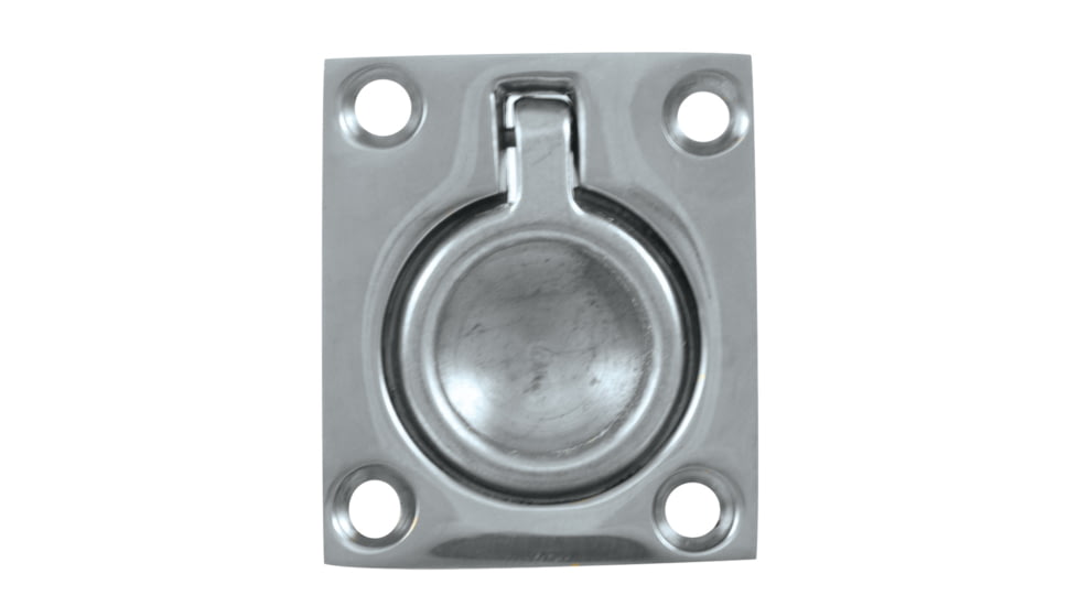 Whitecap Flush Pull Ring - CP/Brass - 1-1/2" x 1-3/4" 50429