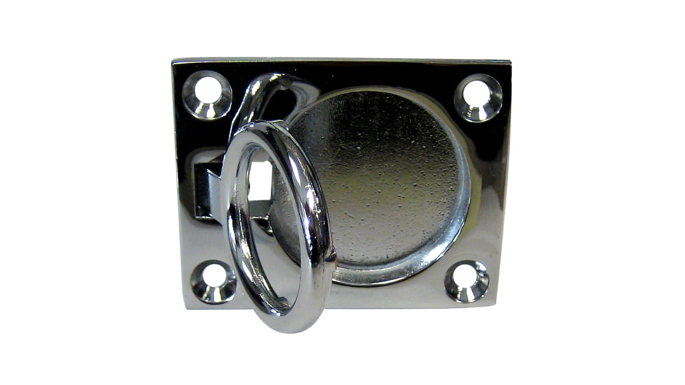 Whitecap Flush Pull Ring - CP/Brass - 2" x 2-1/2" 50431