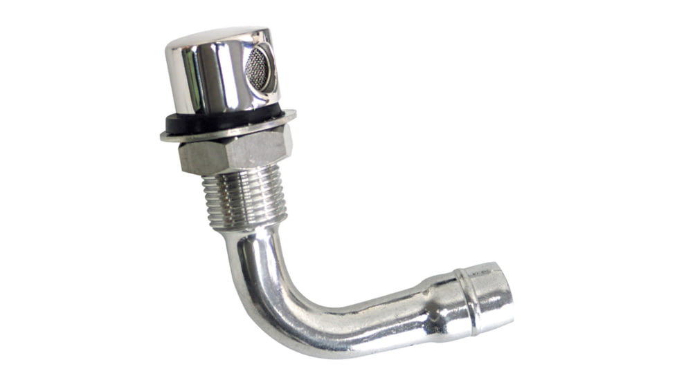 Whitecap Fuel Vent - Round Head, 90 Degree, 5/8&quot; Hose 36260