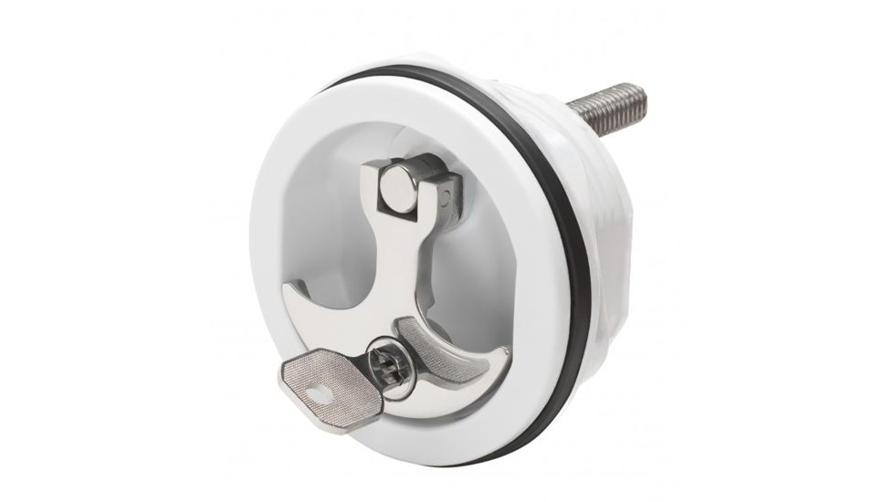 Whitecap Handle CP Zamac/White Nylon Locking Fresh Water Use Only Compression 71211