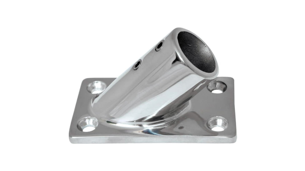 Whitecap O.D. 45 Rectangle Base SS Rail Fitting 1" 44639