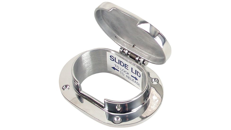 Whitecap &amp; Rope Deck Pipe 3-7/8" x 2-1/2" Opening Chain 36209