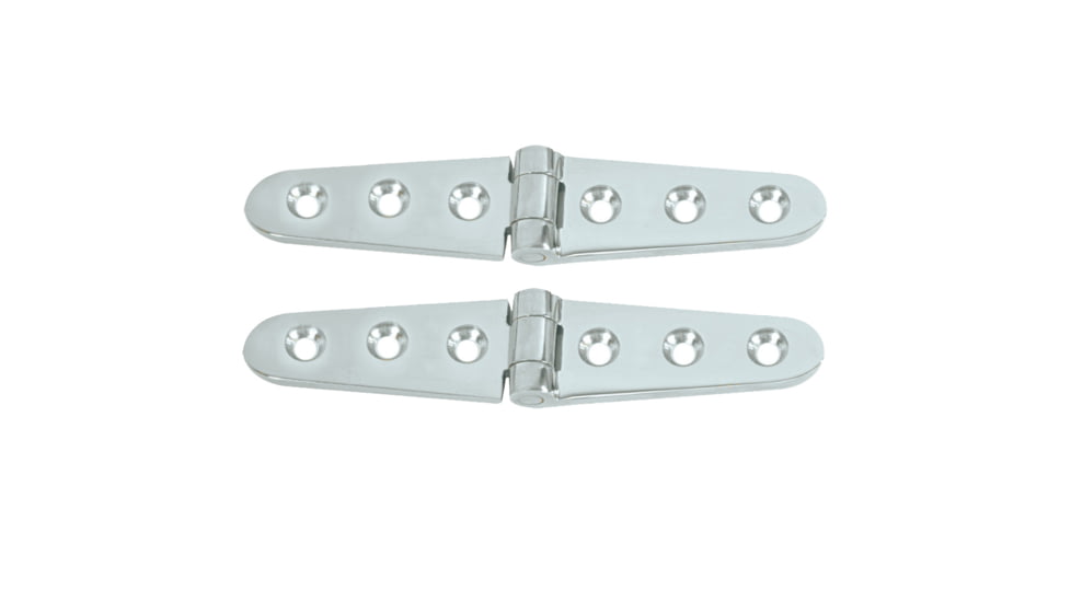 Whitecap Strap Hinge - CP/Brass - 6" x 1-1/8" - Pair 50384