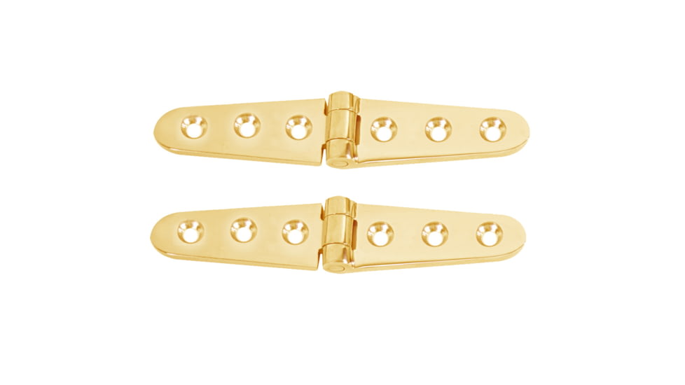 Whitecap Strap Hinge - Polished Brass - 6" x 1-1/8" - Pair 50385