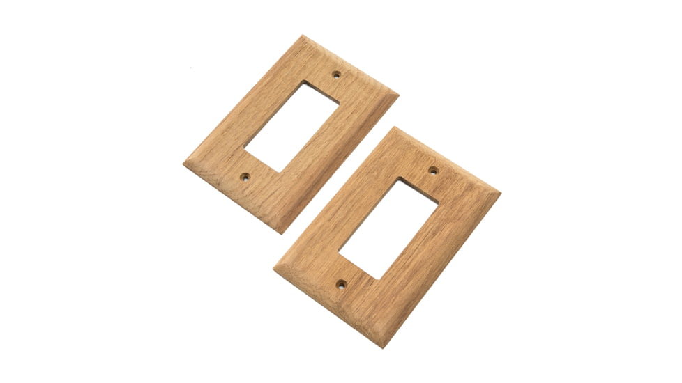 Whitecap Teak Ground Fault Outlet Cover/Receptacle Plate - 2 Pack 50646