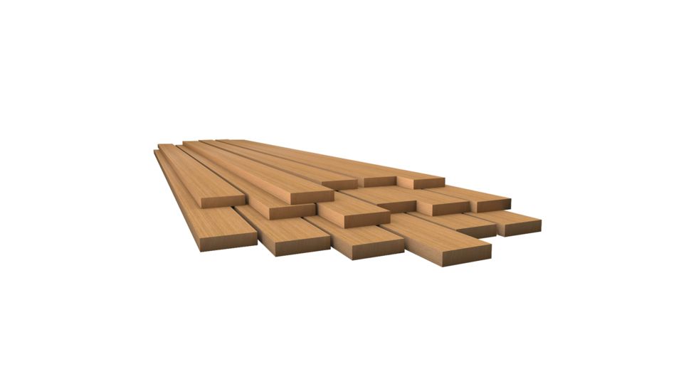 Whitecap Teak Lumber - 1/2" x 1-3/4" x 36" 50820