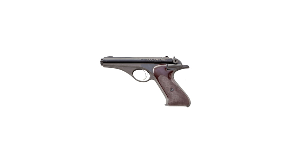 Whitney Firearms Wolverine Pistol, .22 Long Rifle, 4.625in barrel, aluminum alloy frame, brown checkered plastic grip, blowback operated semi-auto, fixed, 10 round magazine, WFW-.22LR-4.625-1-FRRMPG