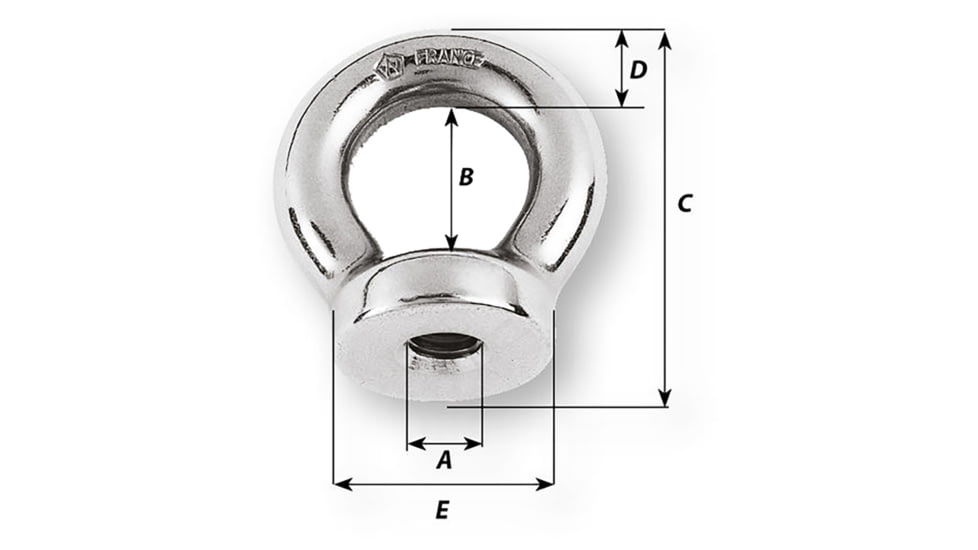 Wichard Marine 3/8 Eye Nut - 13/16in Diameter, 6351