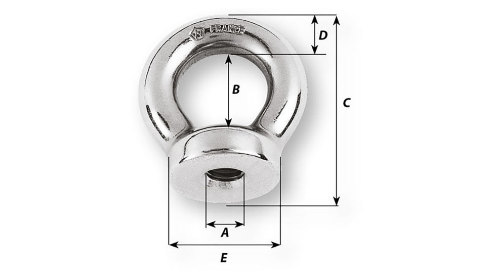 Wichard Marine 8mm Eye Nut - 1/2in Diameter, 6334