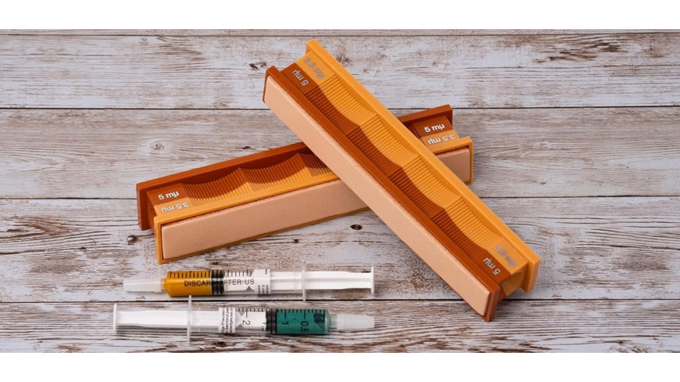 Wicked Edge 5/3.5Micron Diamond and Leather Sharpening Strops Pack, WE0503.5