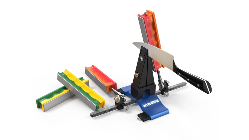 Wicked Edge Precision Knife Sharpener, Stainless Stee, Angle Range 13-35 degrees, WE120