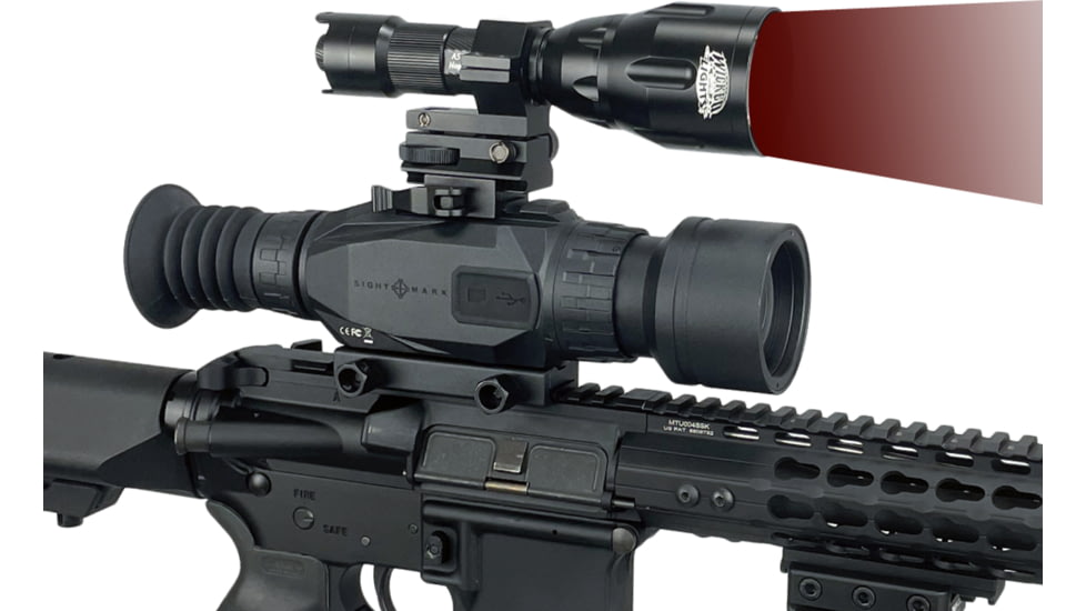 Wicked Hunting Lights A55iC LED Infrared Night Hunting Light Kit, Black, W2065