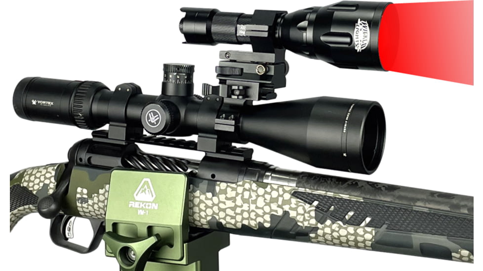 Wicked Hunting Lights A55iC LED Red Night Hunting Light Kit, Black, W2060