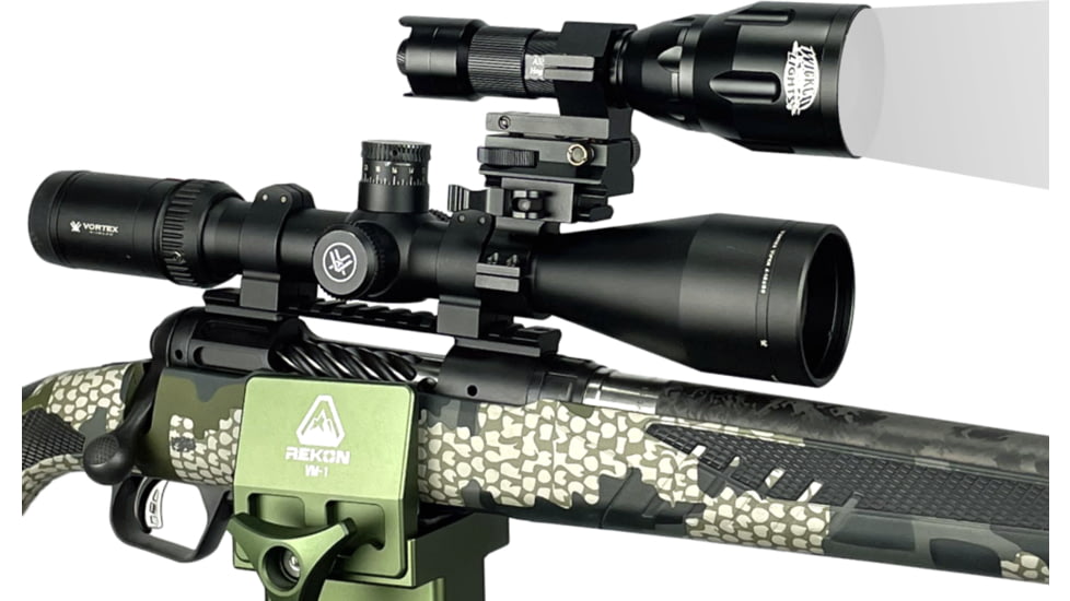 Wicked Hunting Lights A55iC LED White Night Hunting Light Kit, Black, W2105