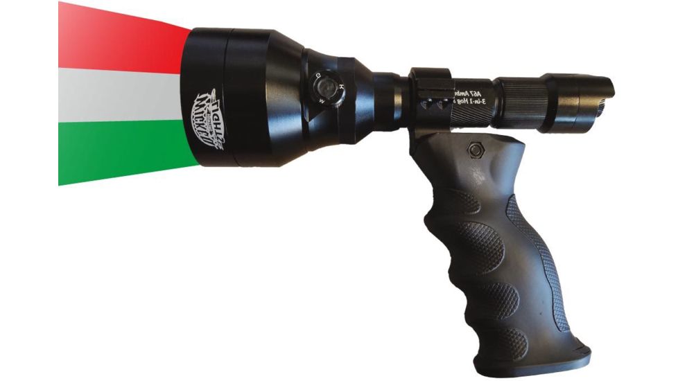 Wicked Hunting Lights A67iC 3-Color-In-1 Night Hunting Light Scan Kit, Green/Red/White, W2022