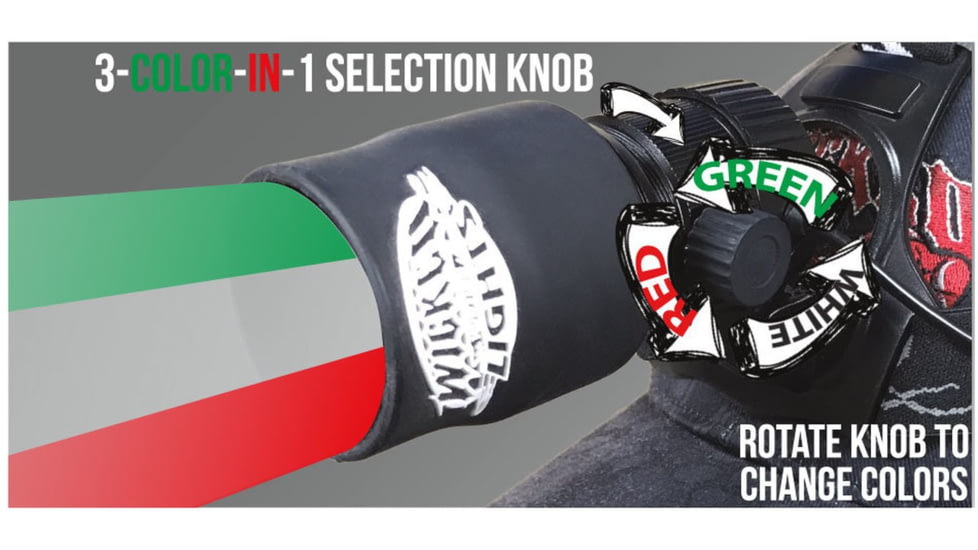 Wicked Hunting Lights A67iC and ScanPro iC 3-Color-In-1 Night Hunting Light and Headlamp Combo Kit, Green/Red/White, W2053