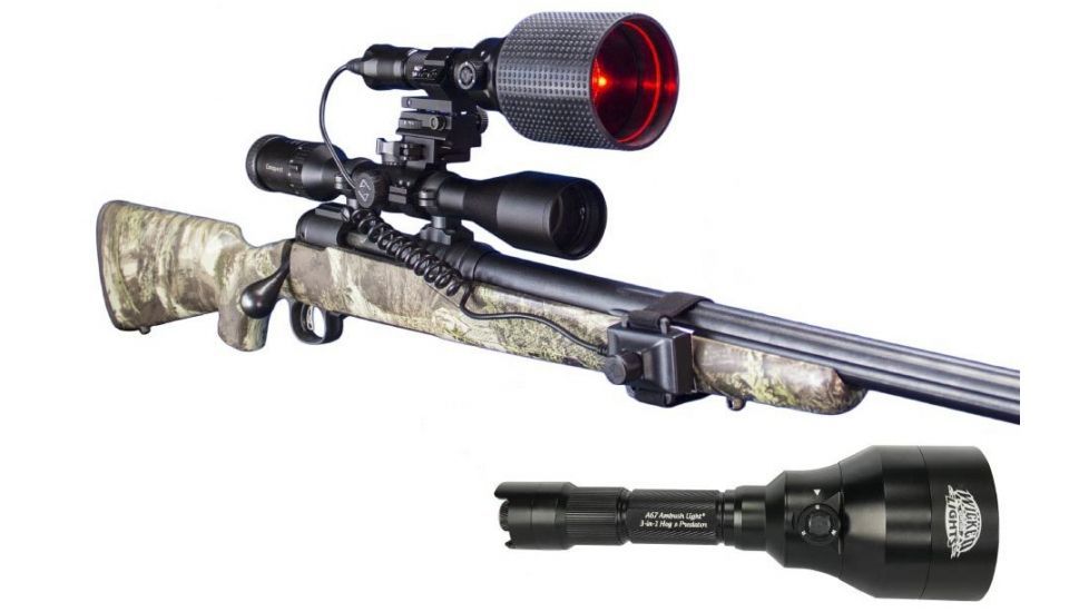 Wicked Hunting Lights A67iC and ScanPro iC 3-Color-In-1 Night Hunting Light and Headlamp Combo Kit, Green/Red/White, W2053