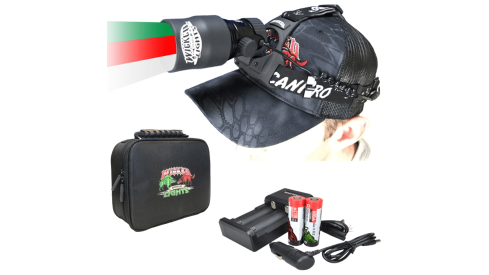 Wicked Hunting Lights ScanPro iC 3-Color-In-1 GEN 2 Night Hunting Headlamp Kit, Green, Red, White, W2069