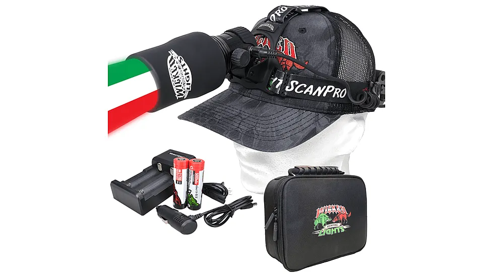 Wicked Hunting Lights ScanPro iC 3-Color-In-1 GEN4 LED Night Hunting Headlamp