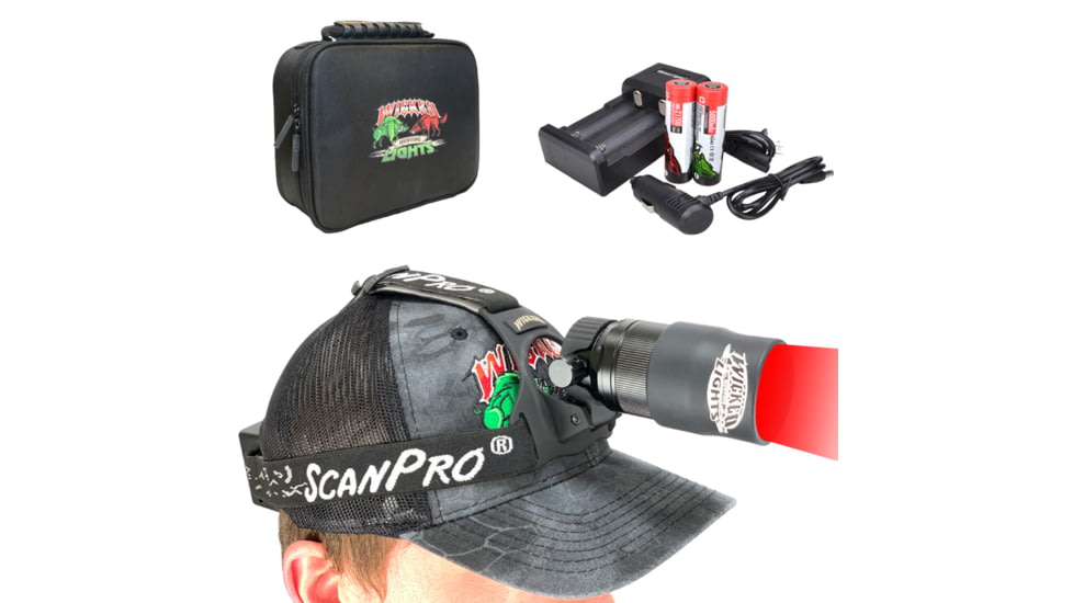 Wicked Hunting Lights ScanPro iC GEN 2 Night Hunting Headlamp Kit, Red, W2063