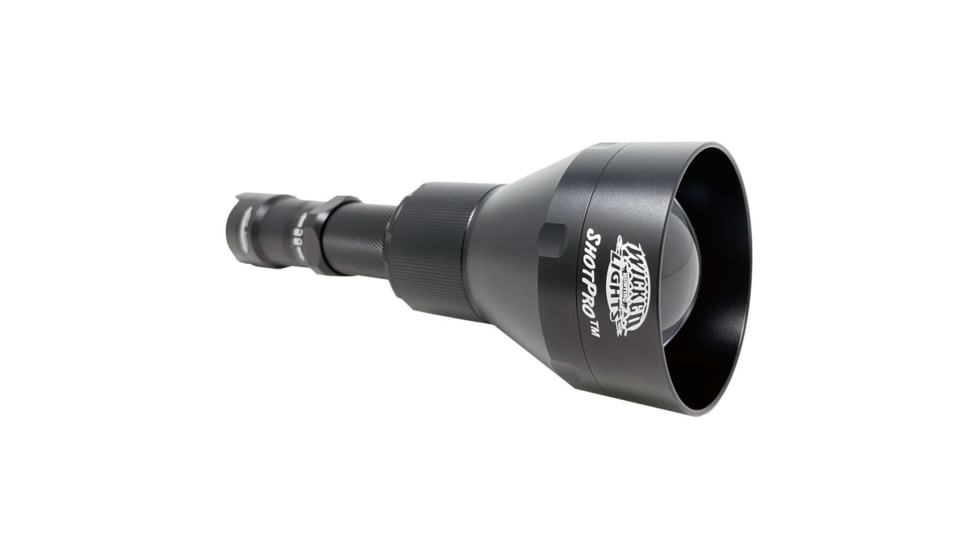 Wicked Hunting Lights ShotPro Ultra-Max LED Extreme Range Night Hunting Light Kit, White, W2094