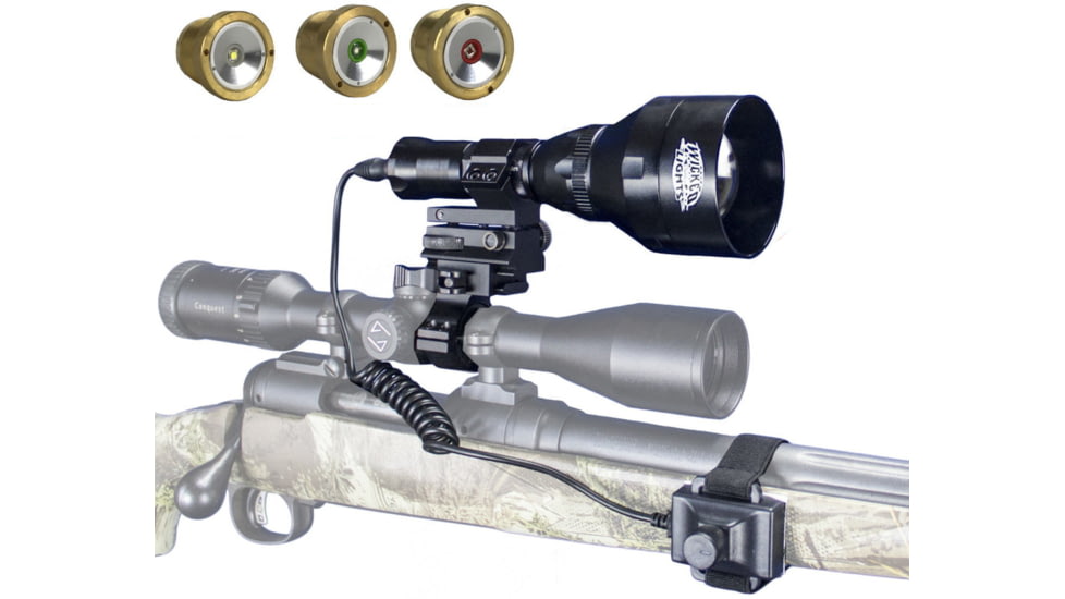 Wicked Hunting Lights W403iC LED Deluxe Night Hunting Light Kit, Black, W2015