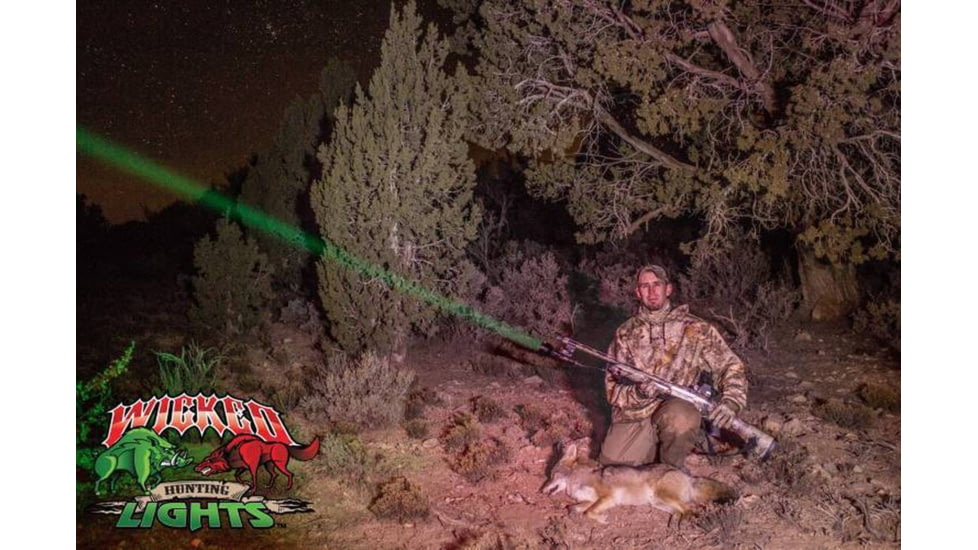 Wicked Hunting Lights W403iC Deluxe Night Hunting Light Kit, Green/Red/White, W2015