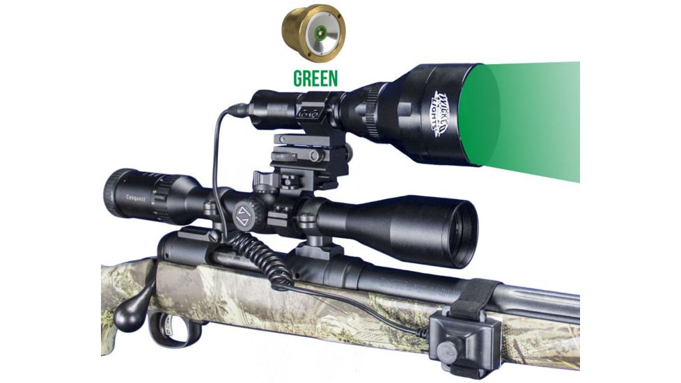 Wicked Hunting Lights W403iC Night Hunting Light Kit, Green, W2012
