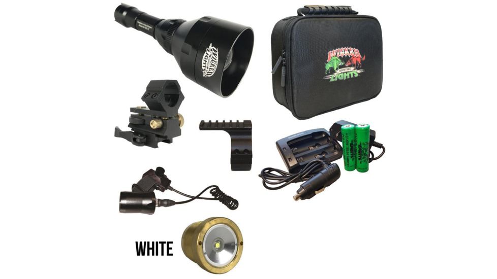 Wicked Hunting Lights W403iC Night Hunting Light Kit, White, W2014