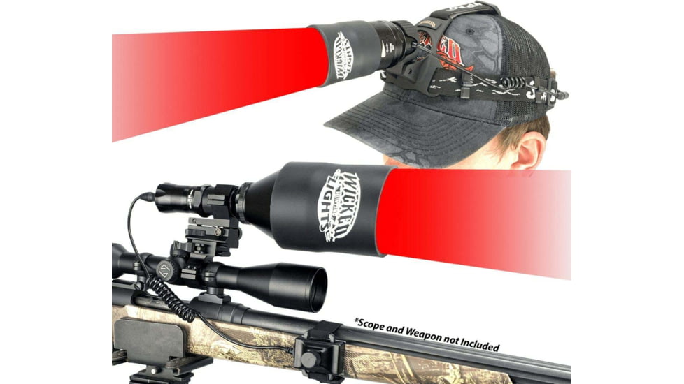 Wicked Hunting Lights W404iC and ScanPro iC Gen 2 Headlamp LED Combo Pack, Red, W2071