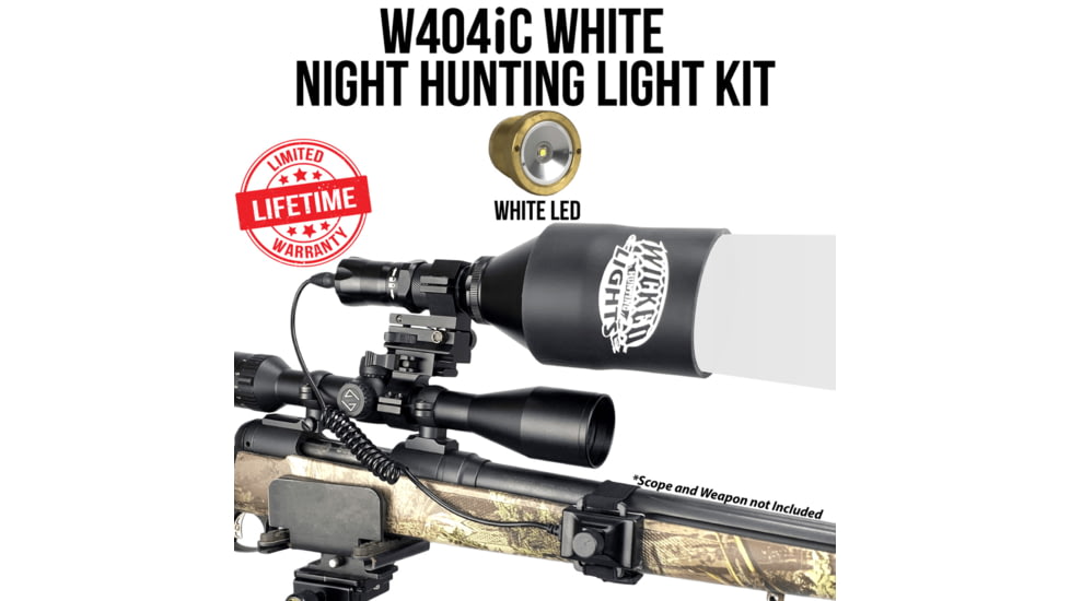 Wicked Hunting Lights W404iC Night Hunting Light Kit, White, W2078