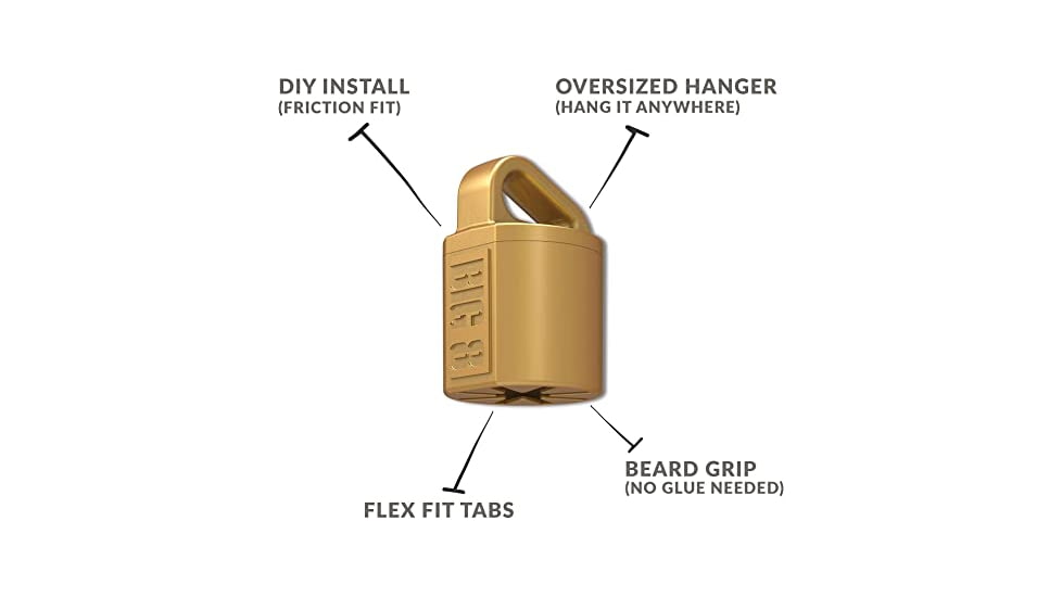 Wicked North Gear Turkey Beard Hanger, 3 Pack, Brass, B801-A013-S