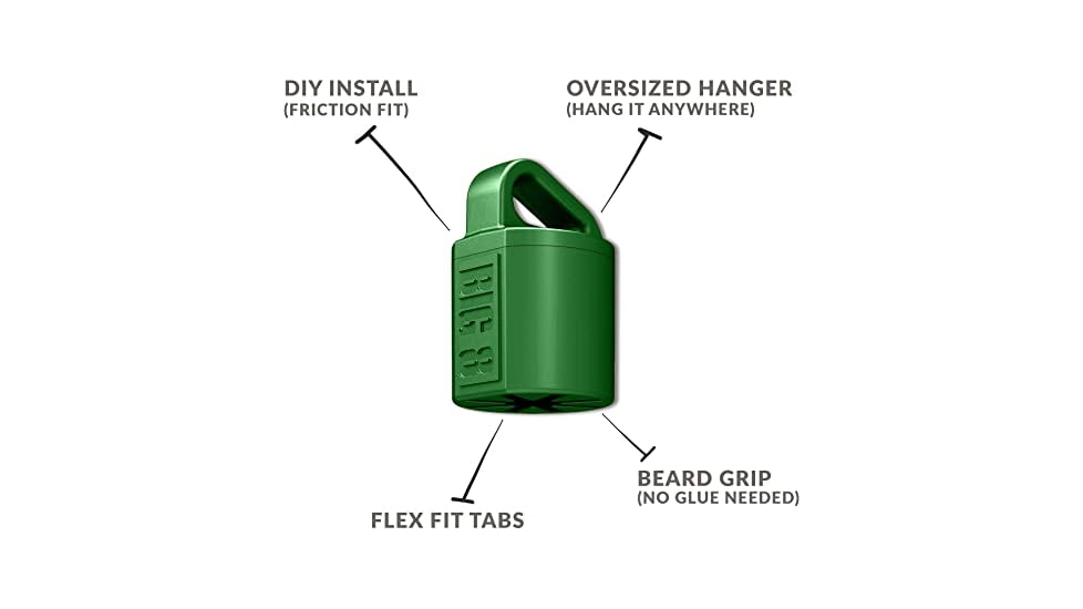 Wicked North Gear Turkey Beard Hanger, 3 Pack, Green, B801-A013-G