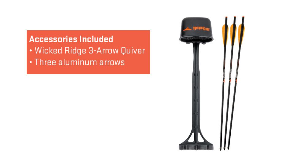 Wicked Ridge Invader G3 Crossbow Package w/ACU-52,3x Multi-Line Scope,3 Carbon Arrows,Quiver,165lb Draw Weight, Mossy Oak Treestand Camo, WR15005-7536