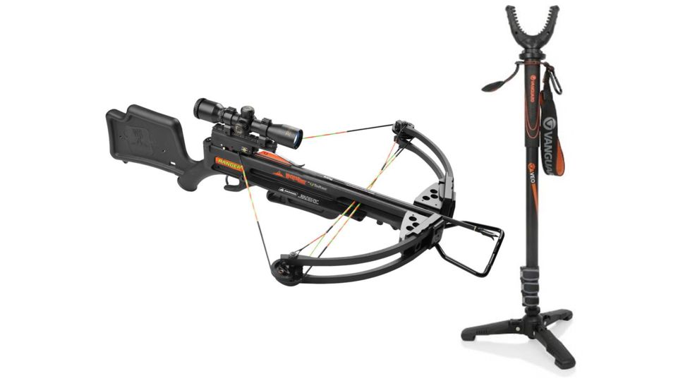 Wicked Ridge Ranger Crossbow, Standard Package, WR15025-1430 W/ Vanguard Veo Shooting Stick