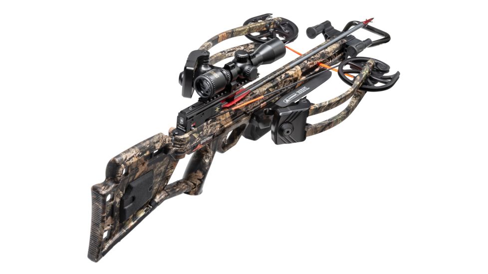 Wicked Ridge RDX 400 Crossbow w/ Multi-Line Scope, Rope Sled, Mossy Oak Country, WR19060-5-534