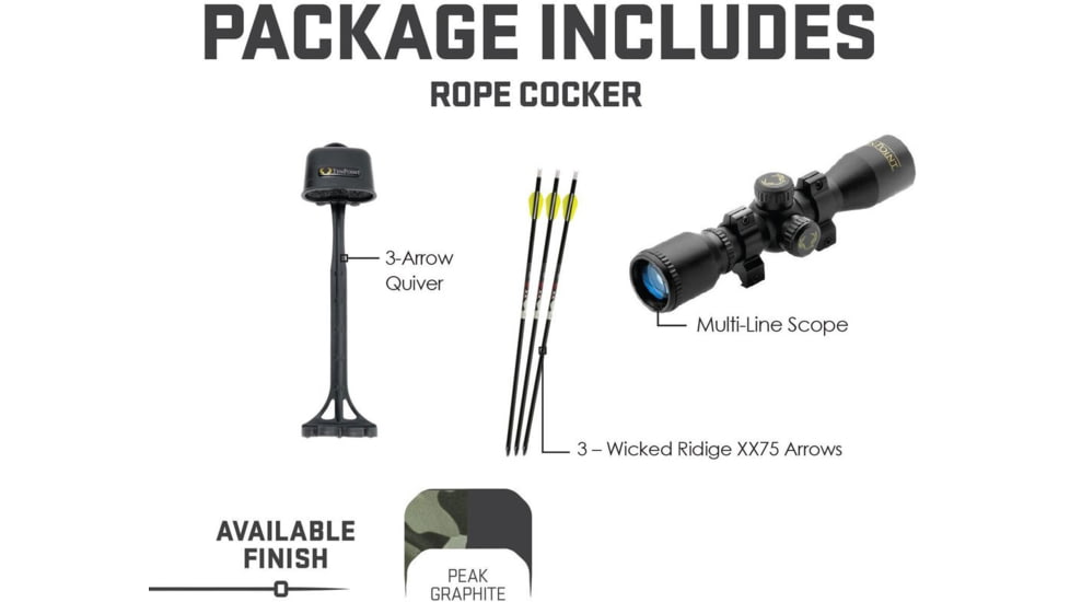 Wicked Ridge Xbow Blackhawk 360 Rope Cocker Peak/black
