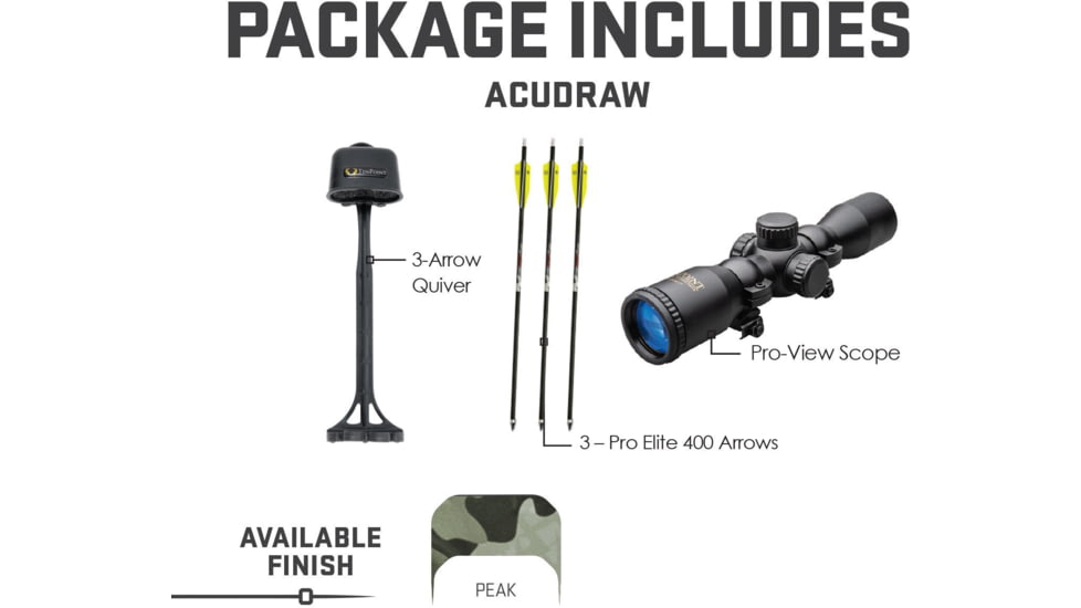 Wicked Ridge Xbow Kit Nxt 400 Acudraw 400fps Peak Camo